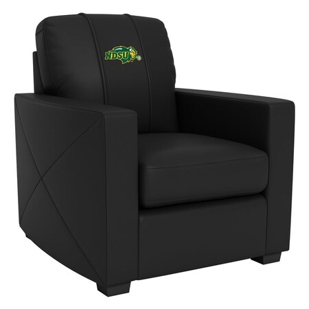 Dreamseat Silver Club Chair with North Dakota State Bison Primary Logo XZ7759002CHCDBK-PSCOL13491